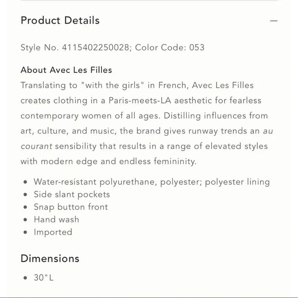 Anthropologie Lavender Rain Jacket - NWT - Picture 5 of 5